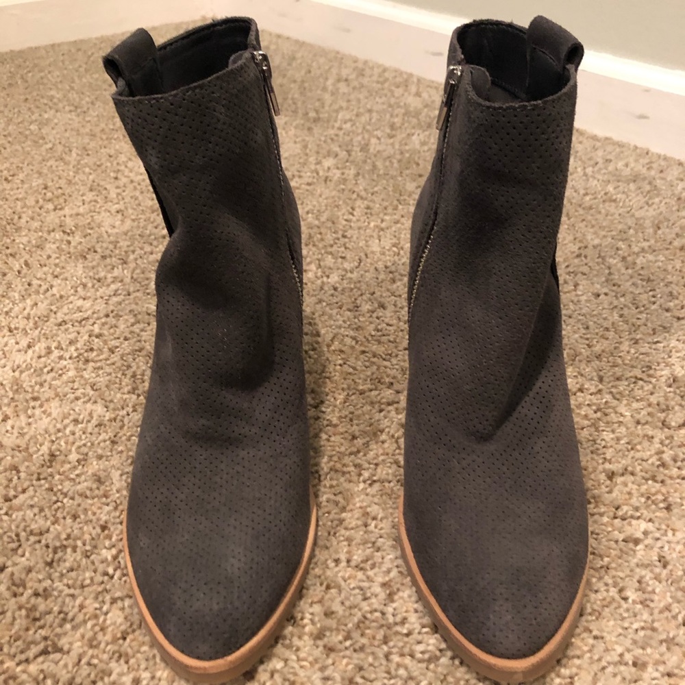 Grey Booties *never worn!*